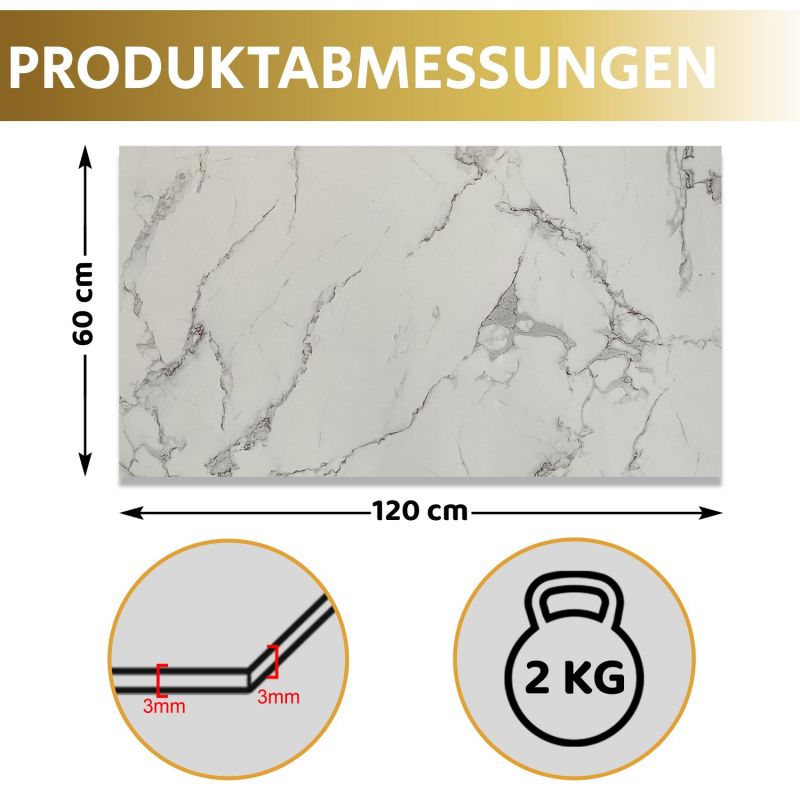 Marmor & Granit Optik 120 x 60  x 3mm